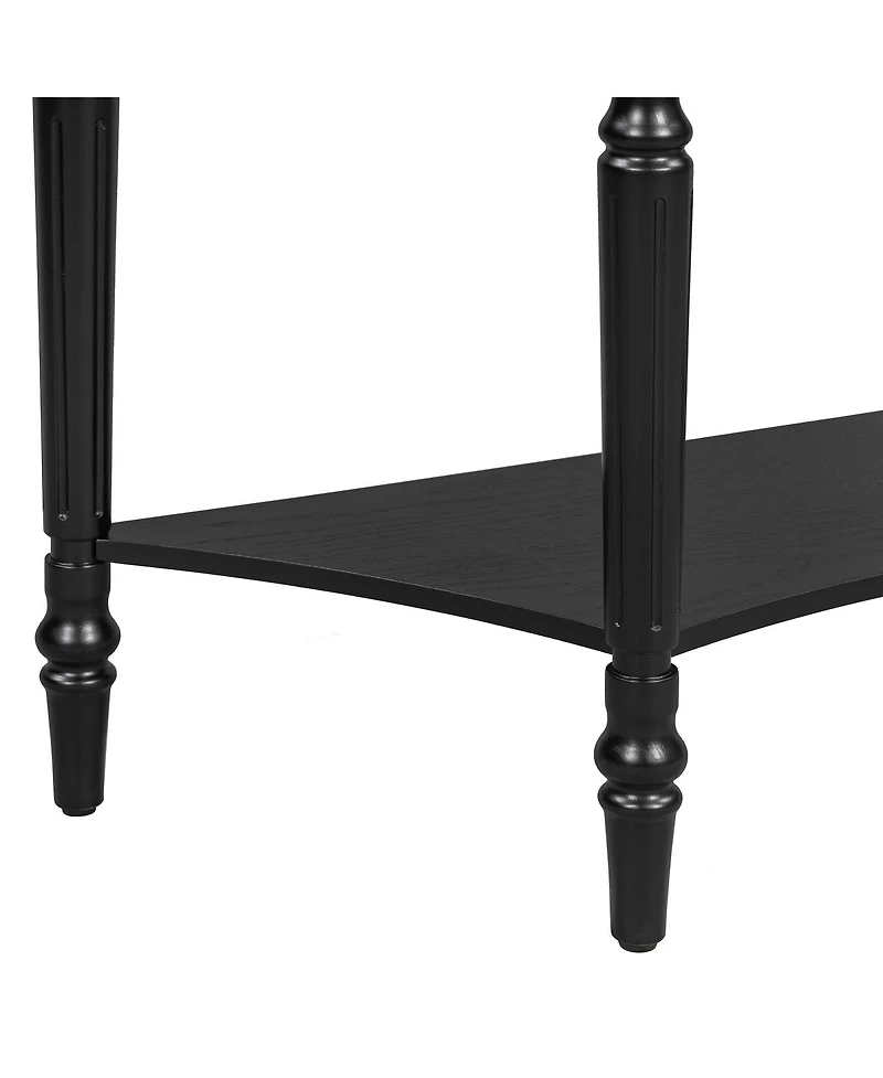 Streamdale Furniture Farmhouse Half Moon Console Table with Drawer And Shelf