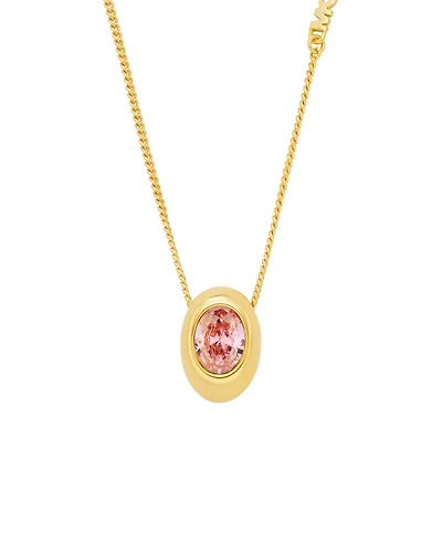 Michael Kors Oval Stone Pendant Necklace