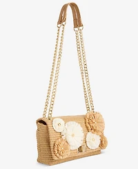 I.n.c. International Concepts Mini Ajae 3D Floral Straw Crossbody Handbag, Macy's Exclusive