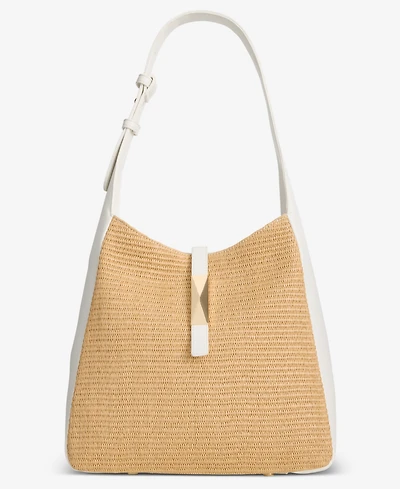 I.n.c. International Concepts Salee Straw Shoulder Handbag, Macy's Exclusive