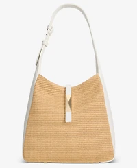 I.n.c. International Concepts Salee Straw Shoulder Handbag, Macy's Exclusive