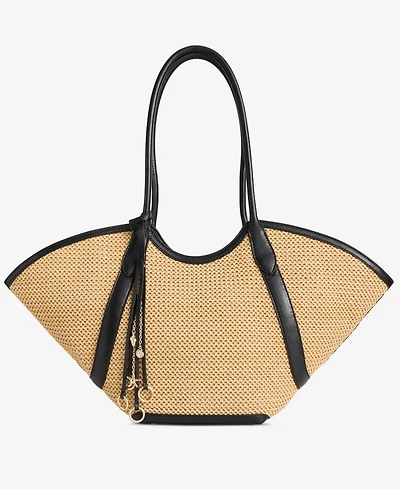 I.n.c. International Concepts Zavaa Straw Tote Handbag, Macy's Exclusive