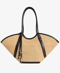 I.n.c. International Concepts Zavaa Straw Tote Handbag, Macy's Exclusive