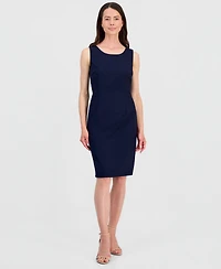 Le Suit Women's One-Button Peplum Jacket & Basic Sheath Dress