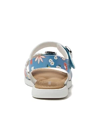 Lands' End Little Girls Easy On Scalloped Sandals