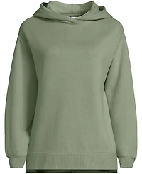 Lands' End Plus Long Sleeve Serious Sweats Hooded Tunic Sweatshirt