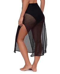 S3 Apparel Women's Side Slit Crochet Swimsuit Coverup Skirt