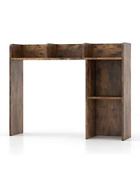 Sugift Three Tier Desk Bookshelf with Open Shelves for Home Office