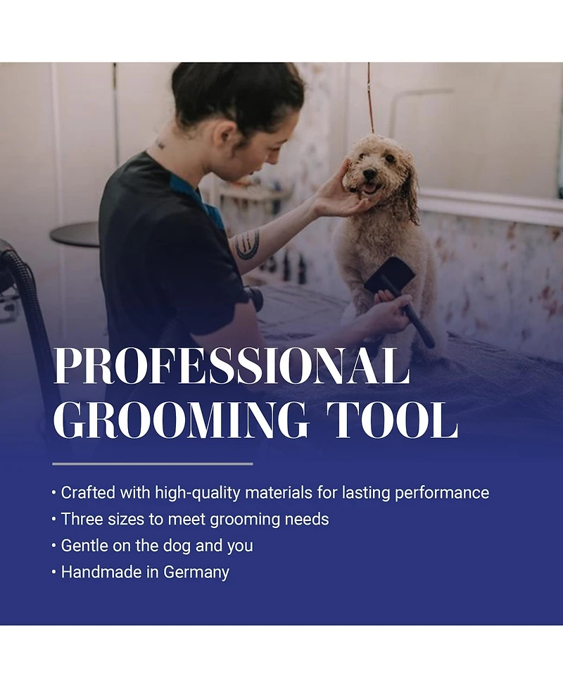 Aronkl Dog Slicker Brush for Doodles Poodles Deshedding Detangling Grooming Tool