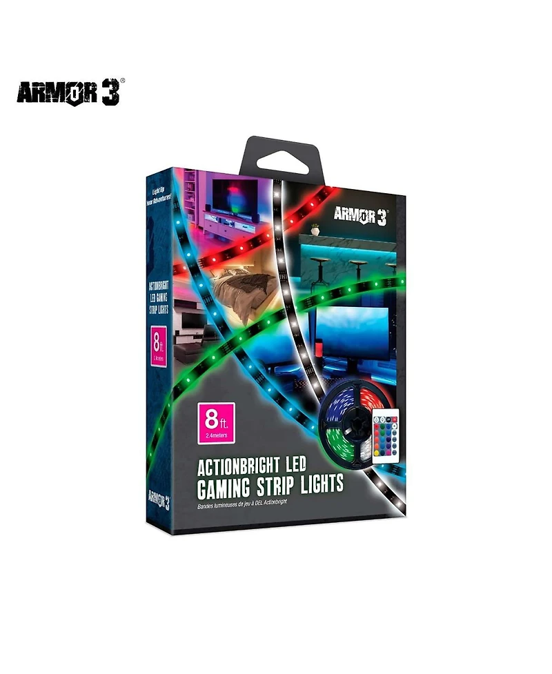 Hyperkin ActionBright 8ft Led Rgb Gaming Room Strip Lights with Remote Control