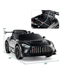 Slickblue 12V GT3 Licensed Ride-On Car for Kids with Adjustable Speed