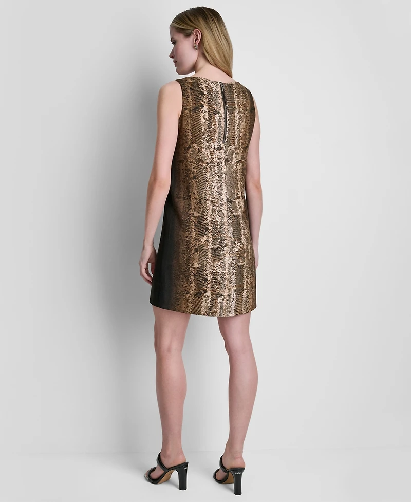 Dkny Women's Sleeveless Printed Dress