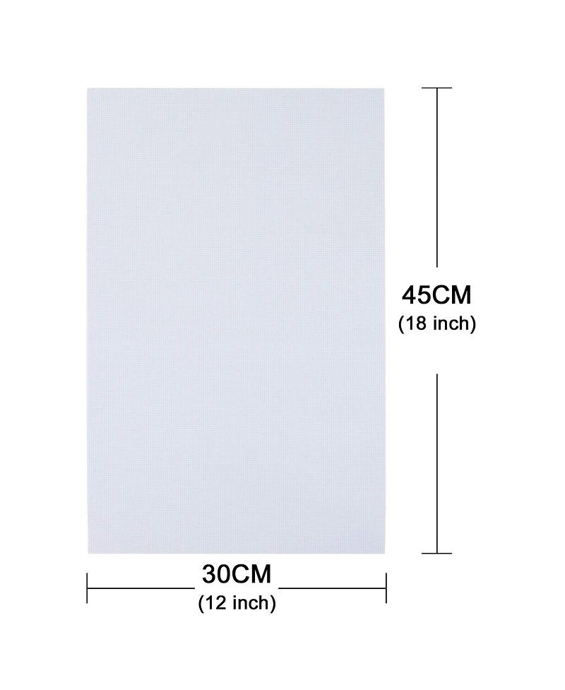 Gnuadz Aida Cloth 14 Count Cross Stitch Fabric White 12x18 Inch 6 Pack