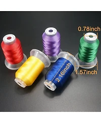 Gnuadz Polyester Embroidery Thread Kit 80 Spools 500m Machine Sewing Compatible Janome