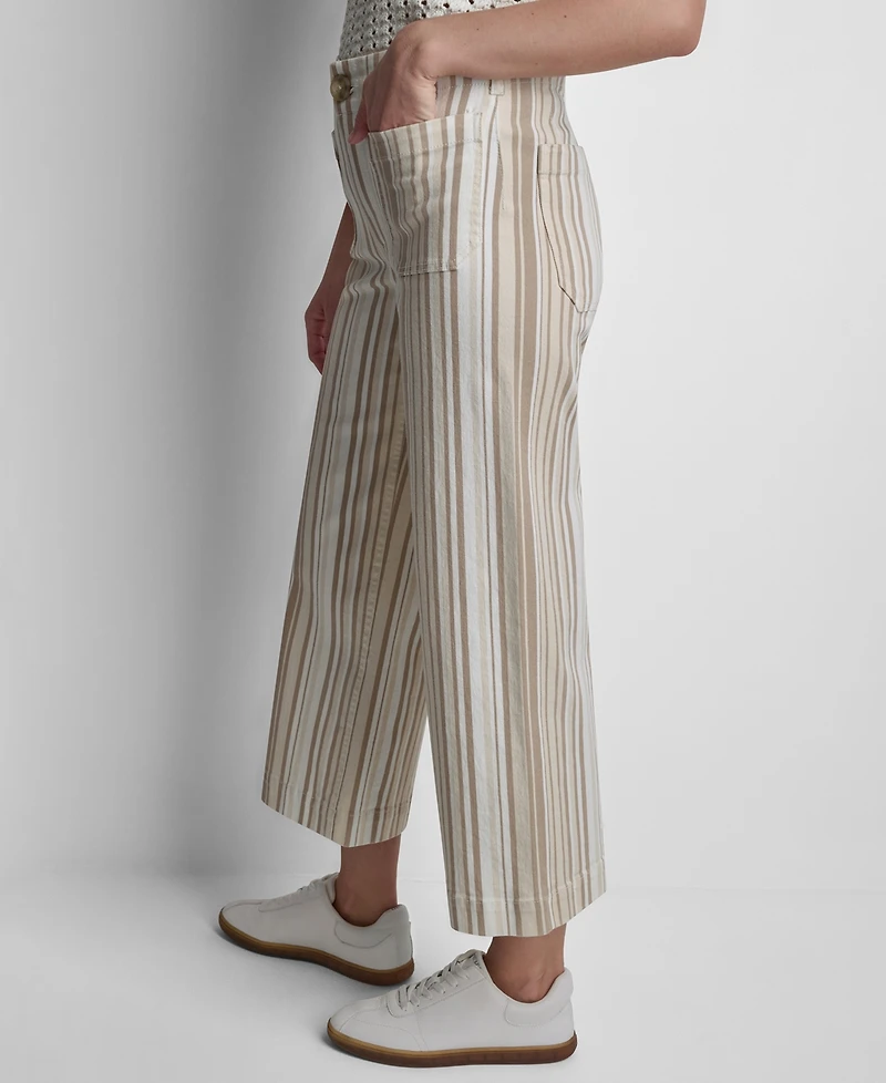 Dkny Jeans Women's High-Rise Wide-Leg Pants