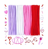 Gnuadz 200PCS Pipe Cleaners Craft Decorations Valentine's Day Creative Arts Supplies