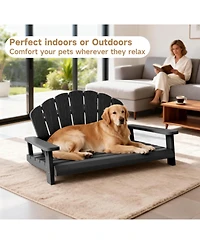 Decksplore Dog Bed,Waterproof and Washable Pet Bed, Durable Resin Comfort Design, Easy to Assemble Indestructible Bed(40.24 *30.08 *20.04)