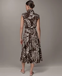 Donna Karan New York Petite Printed Pleated Skirt