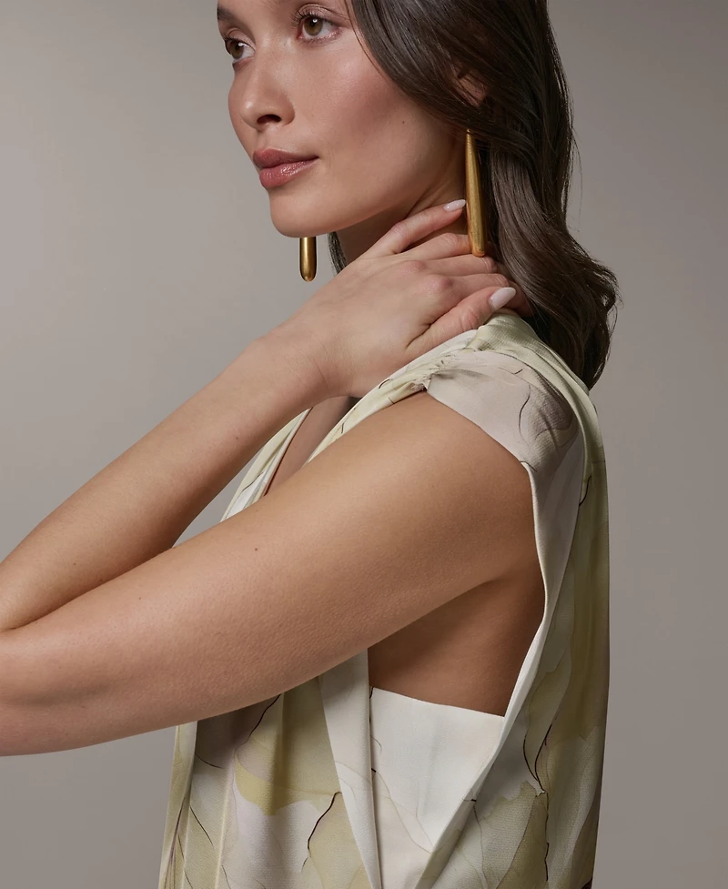 Donna Karan New York Petite Sleeveless V-Neck Top