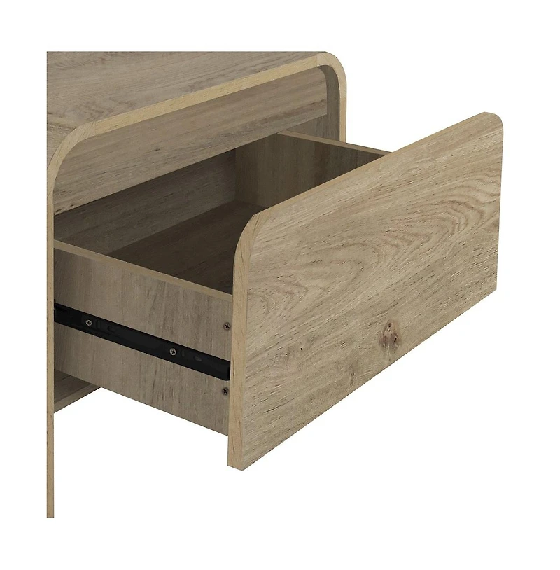 New Classic Furniture Mara 2-Piece Wood End Table/Bedside Table