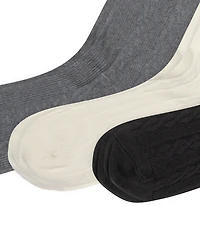 Polo Ralph Lauren Women's 3-Pk. Cable-Knit Crew Socks