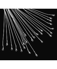Gnuadz 24pcs Snake Chain Necklace Lobster Clasp Diy Jewelry Making 18 Inch
