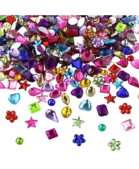 Gnuadz 900pcs Flatback Rhinestones Jewels Pirate Party Crafting Embellishments 9 Shapes