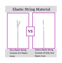 Gnuadz Stretchy String Elastic Cord for Bracelets Necklaces Beading 2 Rolls