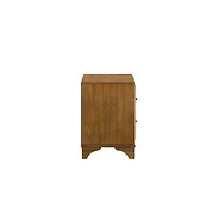 New Classic Furniture Talcott Wood 2-Drawer Nightstand in Honey