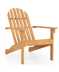 Gouun Classic Acacia Wood Adirondack Chair for Outdoor Seating