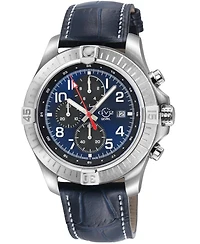 GV2 by Gevril Men's T38 Swiss Quartz Italian Leather Strap Watch