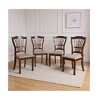 New Classic Furniture Bixby Wood Dining Chair in Espresso (Set of 4)