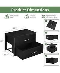 Yigii Stackable Storage Drawers Closet Organizers Fabric 2 Drawer Dresser Bedroom Packs Modern