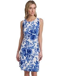 Tommy Hilfiger Women's Knit Sleeveless Pull Over Shift Dress