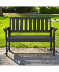 Gouun Patio Park Bench 36-Inch Weatherproof
