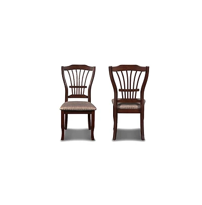 New Classic Furniture Bixby Solid Wood Dining Chairs in Espresso (Set of 2)