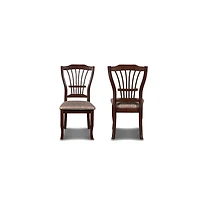 New Classic Furniture Bixby Solid Wood Dining Chairs in Espresso (Set of 2)