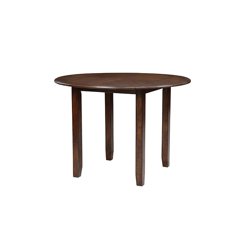 New Classic Furniture Gia 3-Piece 42" Wood Round Dining Set with 2 Chairs in Cherry