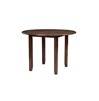 New Classic Furniture Gia 3-Piece 42" Wood Round Dining Set with 2 Chairs in Cherry