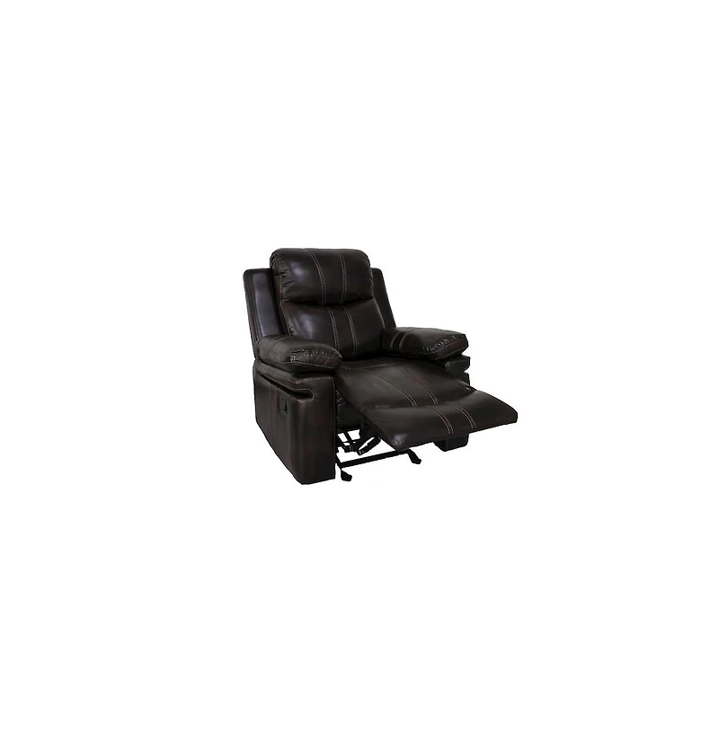 New Classic Furniture Kellen Faux Leather Power Glider Recliner