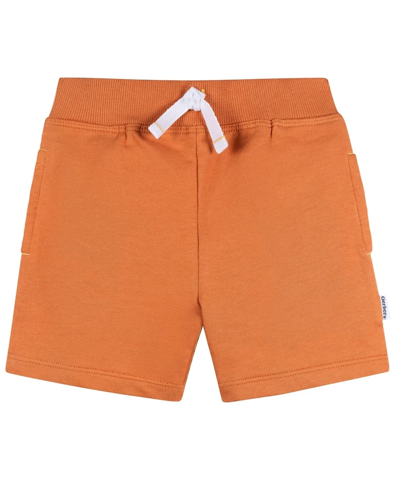 Gerber Baby Boys 3-Piece T-Shirts and Shorts, Awesome Yellow, 18 Months