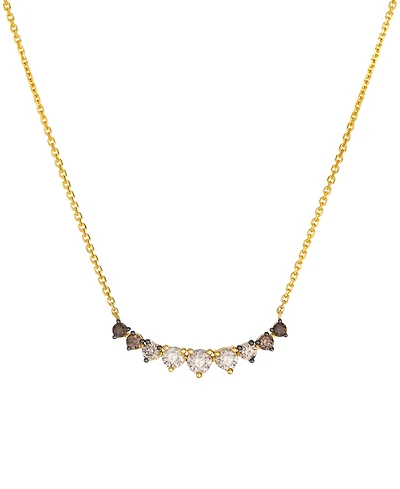 Le Vian Chocolate Ombre Diamond (0.77 ct. t.w.) Adjustable Necklace in 14k Honey Gold