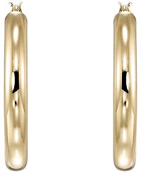 Italian Gold Polished Hoop Earrings in 10k Yellow Gold