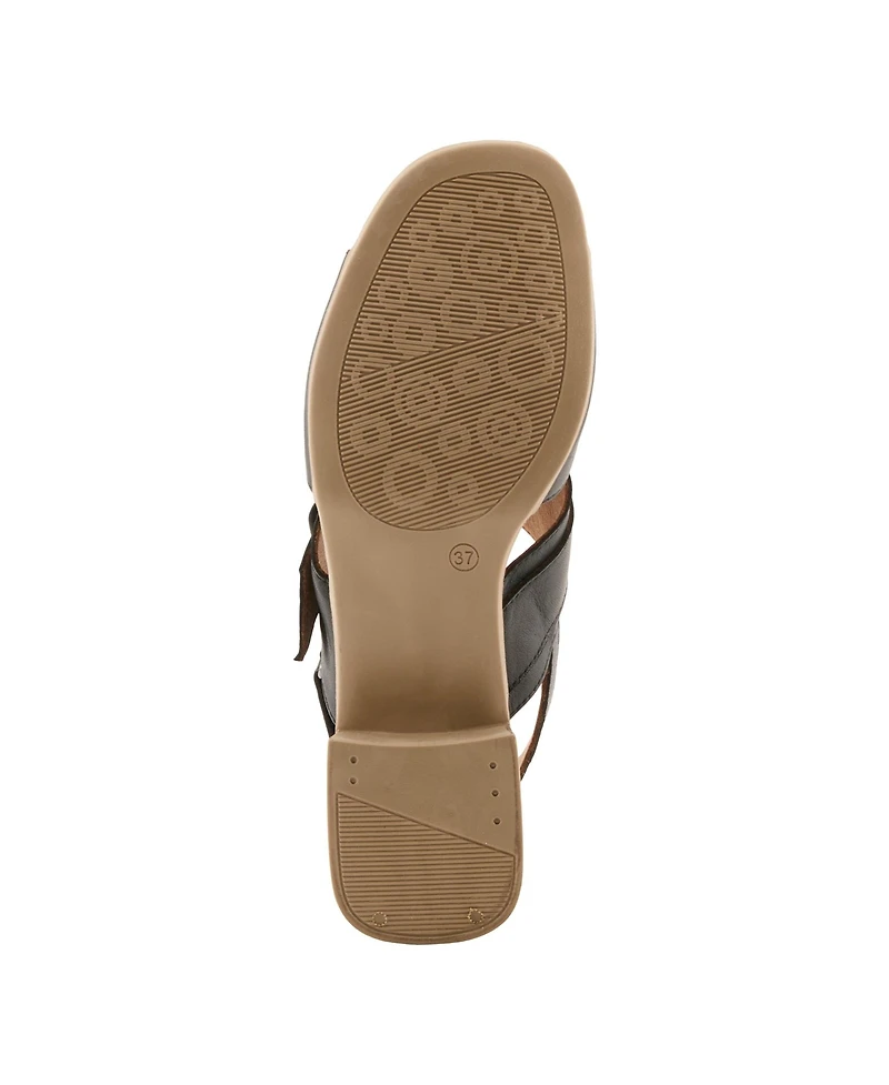 Spring Step Acoliana Women s Leather Sandal with Oversized Buckle and Comfort