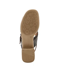 Spring Step Acoliana Women s Leather Sandal with Oversized Buckle and Comfort