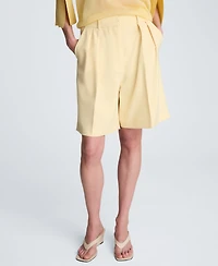 Kenneth Cole Women's High Rise Pleated Shorts