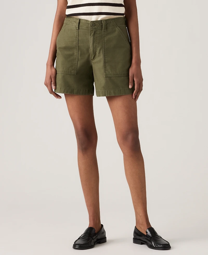 Levi's Women's Cinch Utility Mid-Rise Shorts