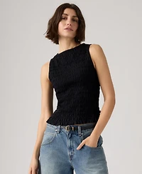 Levi's Women's Bella Smocked Boat Neck Top