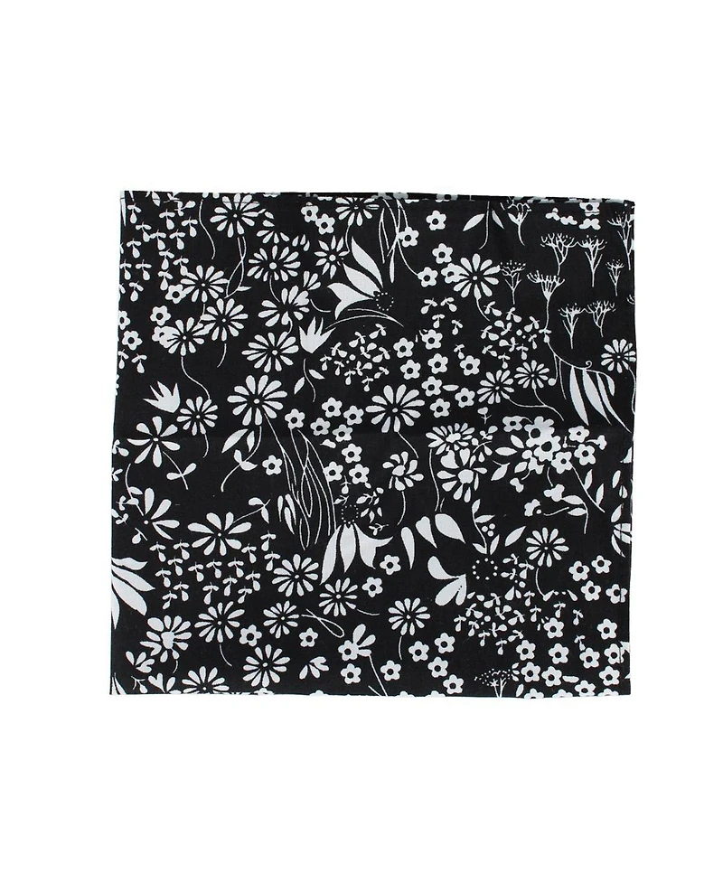 Trafalgar Men's Ezra'a Stately Floral 3 Pack Cotton Handkerchiefs