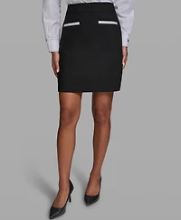 Karl Lagerfeld Paris Women's Woven Mini Skirt